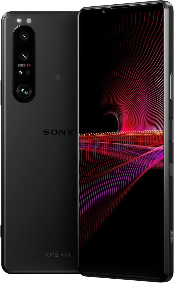 ⁦سوني جوال اكسبيريا 1 III ثنائي شرائح الاتصال بذاكرة روم 256GB وذاكرة RAM 12GB (GSM فقط | بدون CDMA) هاتف ذكي 5G مفتوح من المصنع (اسود) - اصدار عالمي⁩ - الصورة ⁦4⁩