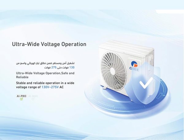 ⁦جري - تكييف سبليت GWC30AVEXH-S6DTA1B - تقنية الذكاء الاصطناعي برو انفرتر 30000 وحدة حرارية بريطانية بارد فقط⁩ - الصورة ⁦5⁩