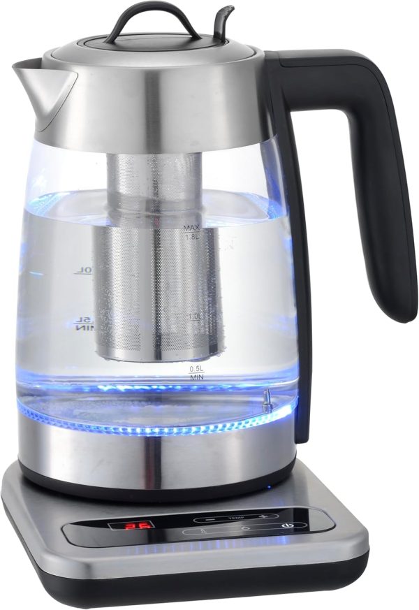 Koolen Glass Tea Maker, 2200W, 1.8L, Silver