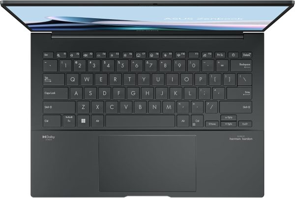 ⁦ASUS Zenbook 14 OLED Laptop 2024 14” WUXGA 1920 x 1200 Touchscreen, Intel Core Ultra 5 125H, 14-core, Intel Graphics, 8GB LPDDR5, 512GB SSD, Backlit Keyboard, Thunderbolt 4, Windows 11 Home⁩ - الصورة ⁦4⁩