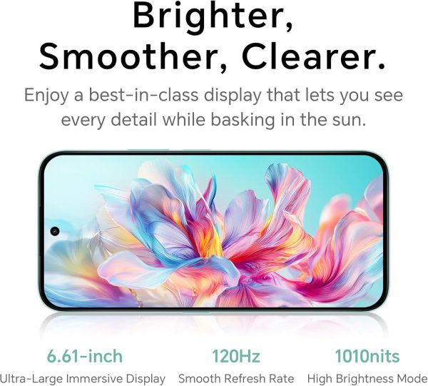 ⁦Honor X6c DUAL-SIM 128GB ROM + 6GB RAM (GSM Only | No CDMA) Factory Unlocked 4G/LTE Smartphone (Ocean Cyan) - International Version⁩ - الصورة ⁦10⁩