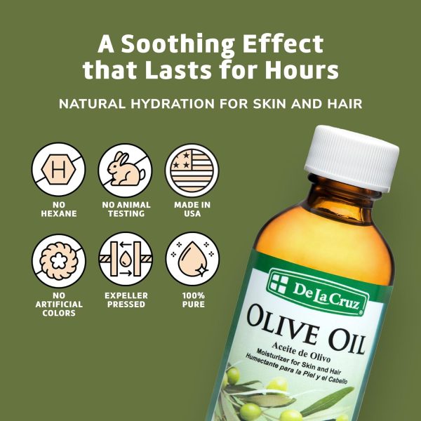 ⁦دي لا كروز زيت زيتون نقي غير معدل وراثيا 2 اونصة سائلة 2.0 Fl Oz⁩ - الصورة ⁦3⁩