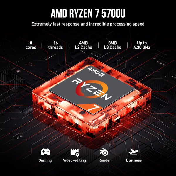 ⁦ايسر لابتوب اسباير 3 15.6 انش FHD مقاس 15 انش لطلاب الجامعة، AMD رايزن 7، ذاكرة RAM 64GB وSSD 1TB + مجموعة توصيل 512GB، ويندوز 11 برو لايف تايم اوفيس، منفذ ايثرنت، 10 مفاتيح⁩ - الصورة ⁦4⁩