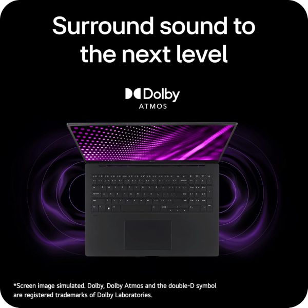 ⁦LG gram Pro 2 in1 16-Inch Lightweight and Versatile Laptop Intel Evo Edition - Intel Core Ultra 7 16GB RAM 1TB SSD - Black⁩ - الصورة ⁦14⁩