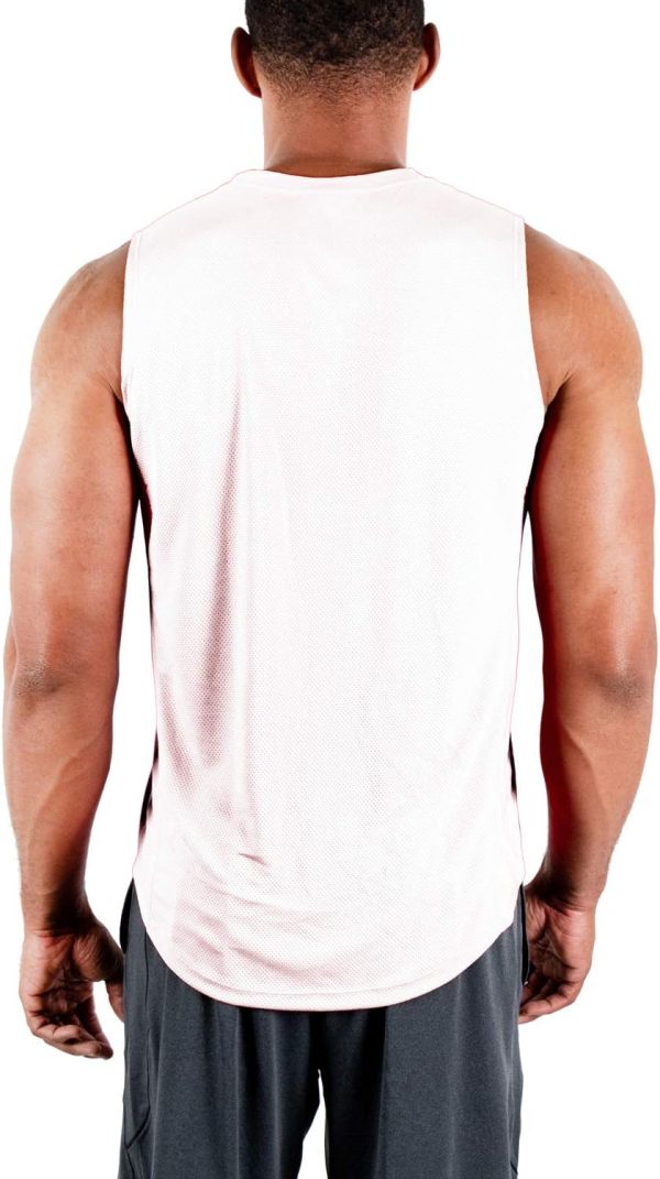 ⁦DEVOPS 3 Pack Men's Muscle Shirts Sleeveless Dri Fit Gym Workout Tank Top⁩ - الصورة ⁦3⁩