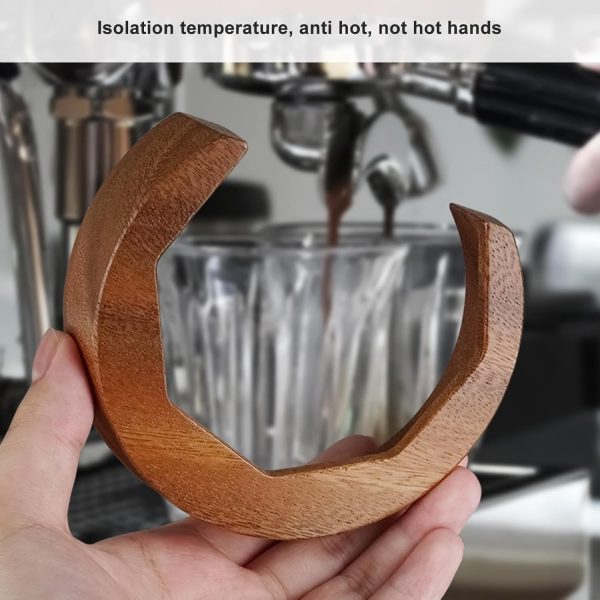 ⁦Cryfokt Walnut Wood Grouphead, Heat Resistant Heat, Coffee Machine Grouphead Replacement Part Compatible with E61 Series Coffee Machines for LELIT, ECM, WPM, EXPOBAR E61⁩ - الصورة ⁦4⁩
