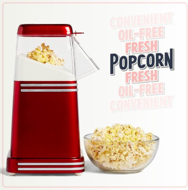 ⁦Nostalgia 8-Cup Hot Air Popcorn Maker - RHP310⁩ - الصورة ⁦4⁩