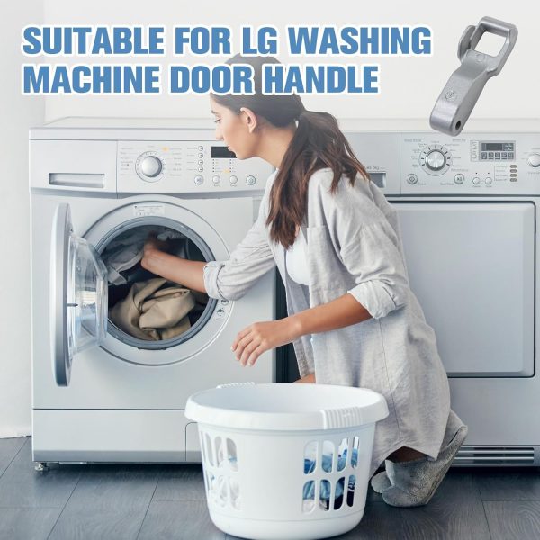 ⁦خطاف قفل باب متوافق مع غسالاتLG ذات التحميل الأمامي، يشمل طقم باب الغسالة MFG63099101 وDFS03857، خطاف باب الغسالة⁩ - الصورة ⁦4⁩