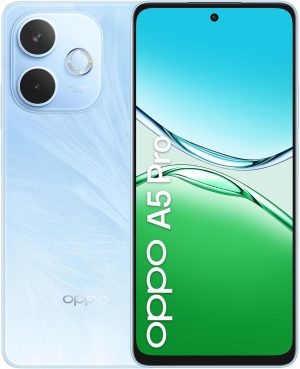 Oppo A5 Pro DUAL-SIM 256GB ROM + 8GB RAM (GSM Only | No CDMA) Factory Unlocked 5G Smartphone (Feather Blue) - International Version