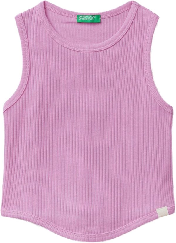 United Colors Of Benetton Girls Tank-Top 08-09 Years Light Blue - 6300