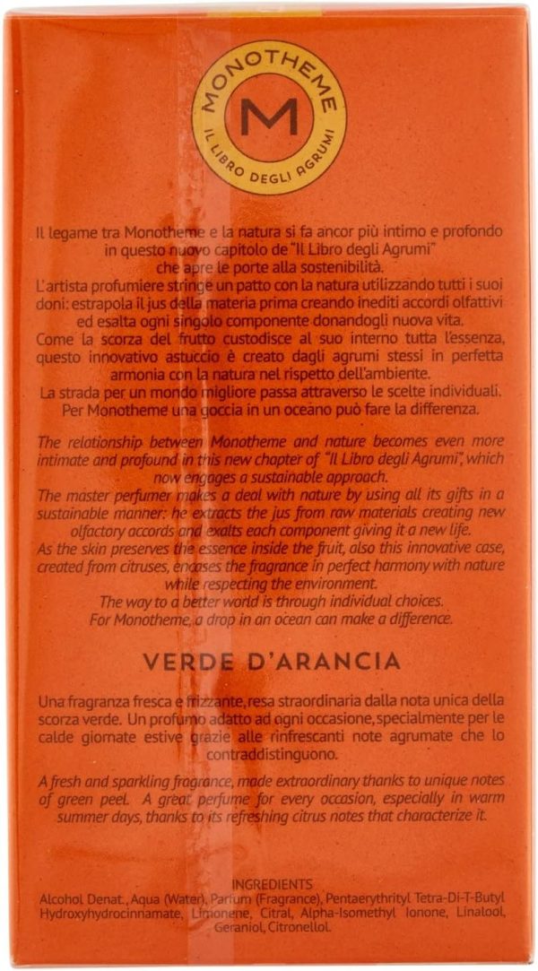 ⁦Monotheme - Verde d'Arancia - Eau de Toilette - 100 ml⁩ - الصورة ⁦3⁩