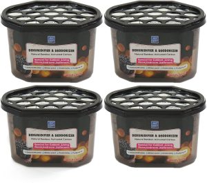 Moisture Absorbers 600ml (4 Pack), Dehumidifiers to Control Excess Moisture for Basements, Closets, Bathrooms, Laundry Rooms, Kitchen & Study, Boats, RVs Moisture Absorbers Odor Eliminator