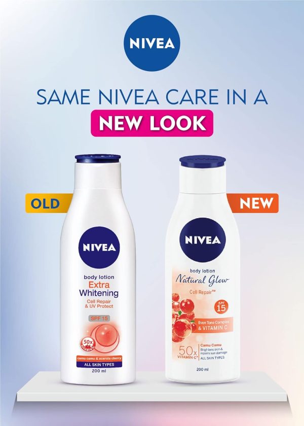 ⁦NIVEA Body Extra Whitening Body Lotion - 200ml⁩ - الصورة ⁦2⁩