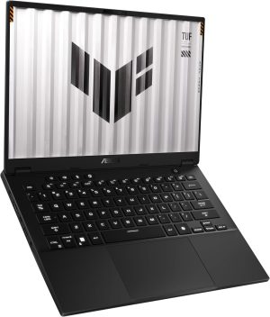كمبيوتر ألعاب TUF FA401WV-RG011W، معالج 12 نواة AMD رايزن 9 HX370/ شاشة 14 بوصة 2.5K (2560×1600) و465 هرتز، رام 32 جيجا DDR5 وذاكرة مستديمة SSD، انفيديا RTX4060 8 جيجابايت DDR6)، كيبورد عربي انجليزي