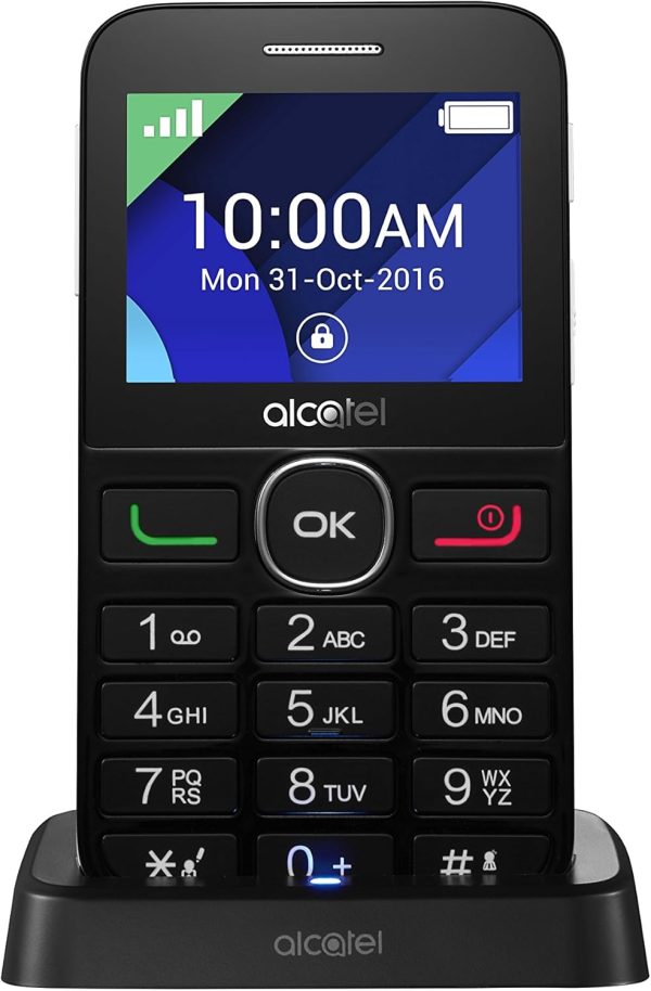 ⁦الكاتيل جوال 2008 ثنائي شرائح الاتصال بذاكرة روم 16MB وذاكرة RAM 8MB جي اس ام فقط | بدون سي دي ايه 2G مفتوح من المصنع ابيض - اصدار عالمي⁩ - الصورة ⁦3⁩