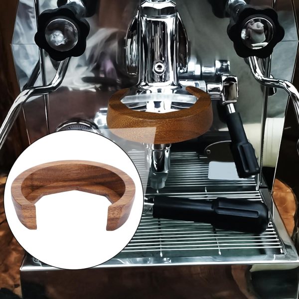 ⁦Cryfokt Walnut Wood Grouphead, Heat Resistant Heat, Coffee Machine Grouphead Replacement Part Compatible with E61 Series Coffee Machines for LELIT, ECM, WPM, EXPOBAR E61⁩ - الصورة ⁦5⁩