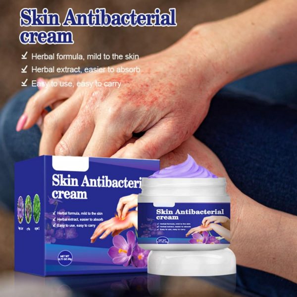 ⁦HONPOLO Skin Antibacterial Cream, Soothing Relief for Itching & Discomfort from Insect Bites, Rashes, Skin Irritations, 20g Moisturizing Cream for Effective Skin Care, for Mosquito Bites, Dry Skin⁩ - الصورة ⁦3⁩