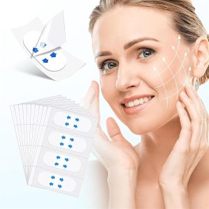 Bolivia's 40 PCS Face Lift Tape, Instant Face Lifting Tape with High Elasticity, Face Lifting Tape with Waterproof, Face Lift Tape Invisible for V-Shaped Face, Double Chin, Wrinkles Tighten Skin