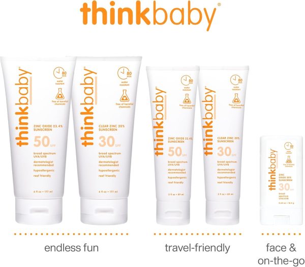 ⁦قلم واقي شمسي آمن بعامل وقاية من أشعة الشمس بدرجة 30 من ثينك بيبي، 50 SPF، 0.64 أونصة سائلة⁩ - الصورة ⁦8⁩