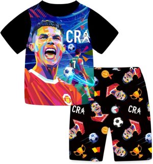 TONGQUD Boy's Ronaldo7 Pajamas Pyjama Set