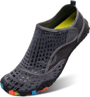 L-RUN Water Shoes Mens Womens Outdoor Quick Dry Aqua Barefoot Beach Shoes for Swim Surf Diving Summer Water Sports