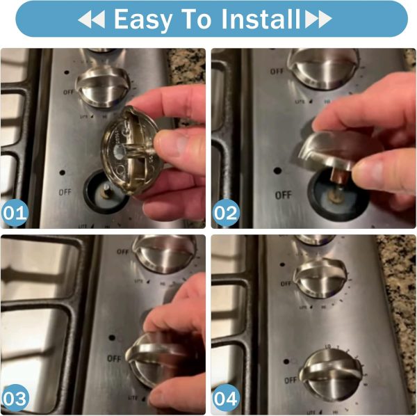 ⁦5 Pack GE Appliance Burner Control Knobs WB03T10284 191d5100 Replacement for Electric Range/Stove/Oven - Infinite Switch Knob Replaces 1373043 AP4346312 AH2321076 EAP2321076 PS2321076⁩ - الصورة ⁦6⁩