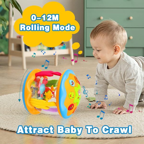 ⁦Aboosam Baby Toys 6 to 12 Months - Musical Learning Infant Toys 12-18 Months - Babies Ocean Rotating Light Up Toy for Toddlers 1 2 3+ Years Old Boys Girls Baby Gifts⁩ - الصورة ⁦3⁩