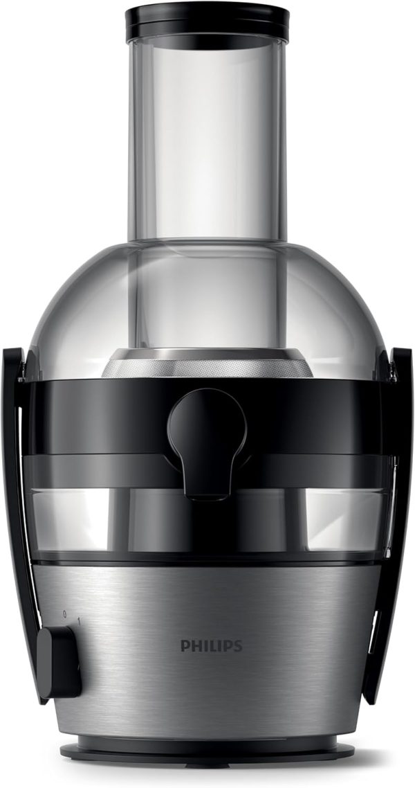 Philips Juicer Viva Collection - 700W, Juice Extractor, Silver Aluminium - HR1863/22,