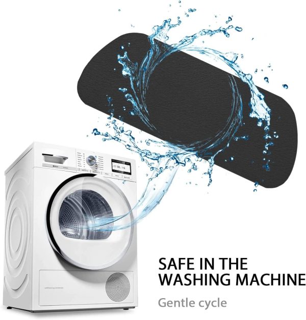 ⁦Cuttable Refrigerator Drip Catcher for Fridge Water Dispenser, Absorbent Drip Tray, Absorbent Pad for Refrigerator Drip, Refrigerator Accessories for Whirlpool, GE, Samsung (Rectangular - 2pcs)⁩ - الصورة ⁦8⁩