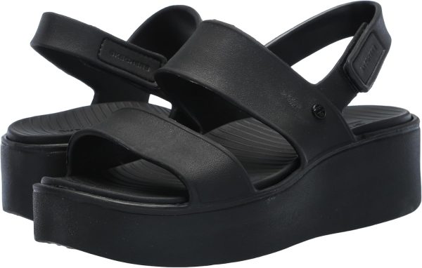 ⁦Skechers Foamies Arch Fit Up Beat - Sunrise womens Wedge Sandal⁩ - الصورة ⁦7⁩