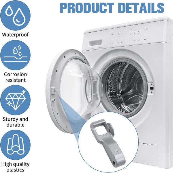 ⁦خطاف قفل باب متوافق مع غسالاتLG ذات التحميل الأمامي، يشمل طقم باب الغسالة MFG63099101 وDFS03857، خطاف باب الغسالة⁩ - الصورة ⁦3⁩