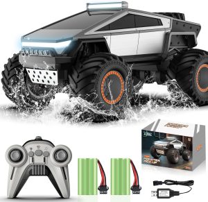 Leopmase RC Truck, Cybertruck Model Remote Control Truck, 4WD Off Road Toy Rock Crawler RC Car