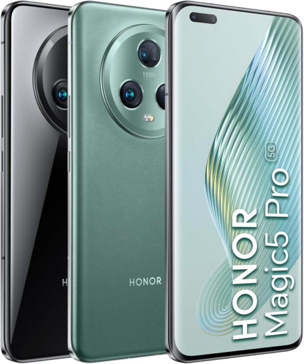 ⁦Honor Magic 5 Pro Dual-SIM 512GB ROM + 12GB RAM (Only GSM | No CDMA) Factory Unlocked 5G Smartphone (Meadow Green) - International Version⁩ - الصورة ⁦5⁩