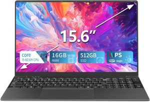 KUU 15.6 inch Laptop Computer, Core i5 Processor Laptop,Gaming laptops,up to3.60 GHz,16 GB RAM 512 GB SSD Storage, Supports 180 Angle Opening,Full HD IPS Display,