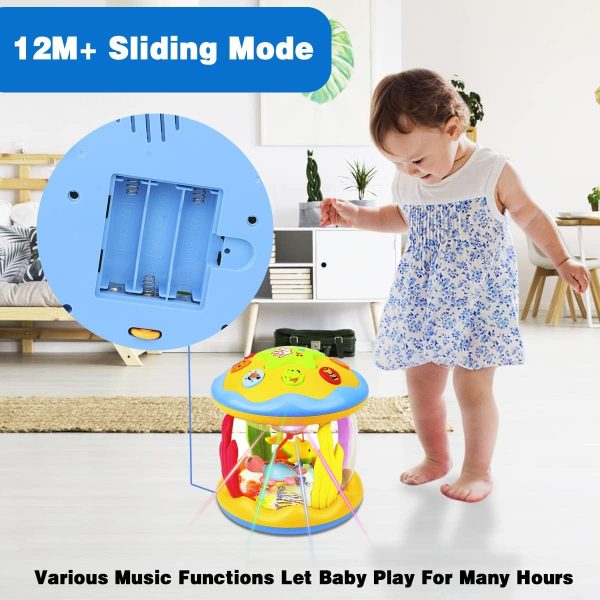 ⁦Aboosam Baby Toys 6 to 12 Months - Musical Learning Infant Toys 12-18 Months - Babies Ocean Rotating Light Up Toy for Toddlers 1 2 3+ Years Old Boys Girls Baby Gifts⁩ - الصورة ⁦4⁩