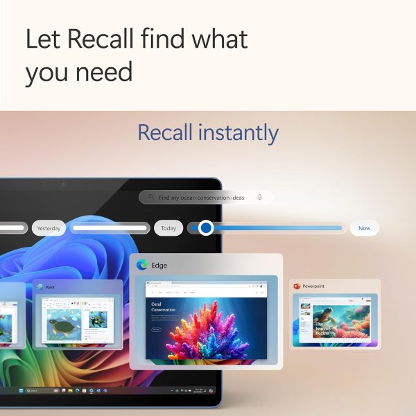 ⁦تابلت مايكروسوفت سيرفس برو كوبايلوت + كمبيوتر 2 في 1 شاشة OLED 13 بوصة حتى 120hz سناب دراجون اكس ايليت كوالكوم هيكساجون مع 45 رأس ان بي يو ادرينو رام 16GB SSD 512GB ياقوتي ZIA 00048 ويندوز 11⁩ - الصورة ⁦2⁩