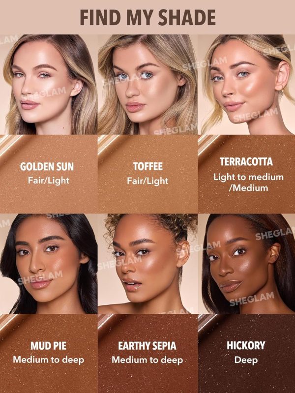 ⁦SHEGLAM Sun Beam Shimmer Liquid Bronzer-Golden Sun⁩ - الصورة ⁦6⁩