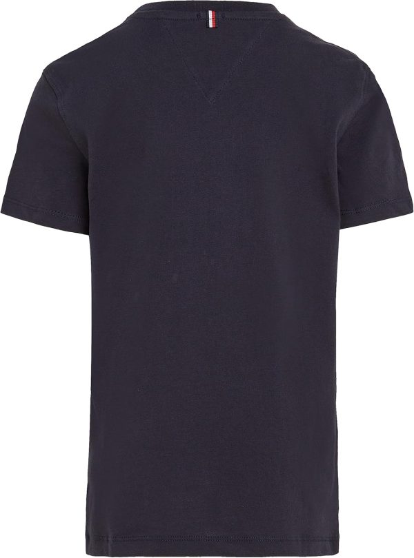⁦Tommy Hilfiger Boys BOYS BASIC CN KNIT S/S T-Shirt⁩ - الصورة ⁦2⁩