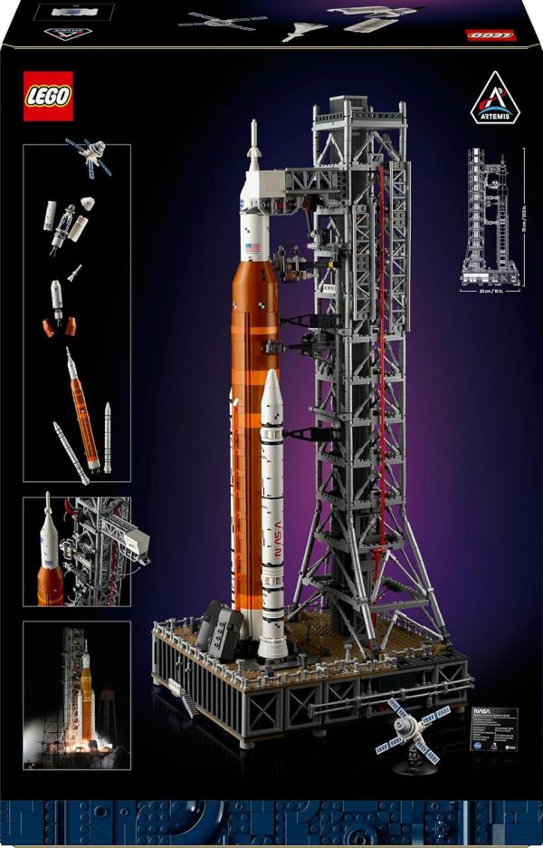 ⁦LEGO Icons NASA Artemis Space Launch System Set, Model Kit for Adults to Build, Includes an Orion Capsule and Launch Tower, Home and Office Desk Decor, Gifts for Men, Women, Him or Her 10341⁩ - الصورة ⁦8⁩
