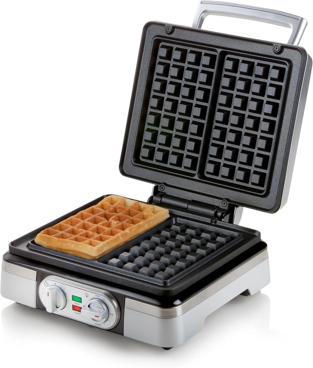 Domo DO9149W Waffle Maker, Steel, 1400 W