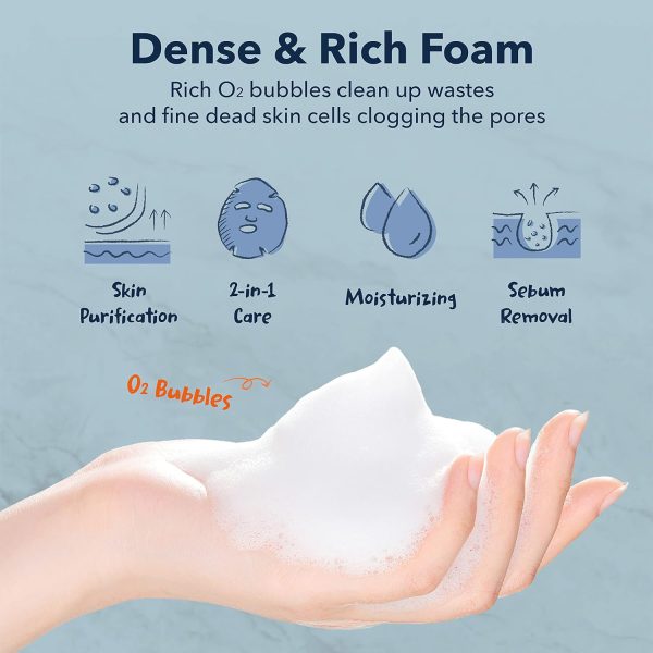 ⁦Purederm Deep Purifying Black O2 Bubble Mask Charcool⁩ - الصورة ⁦3⁩