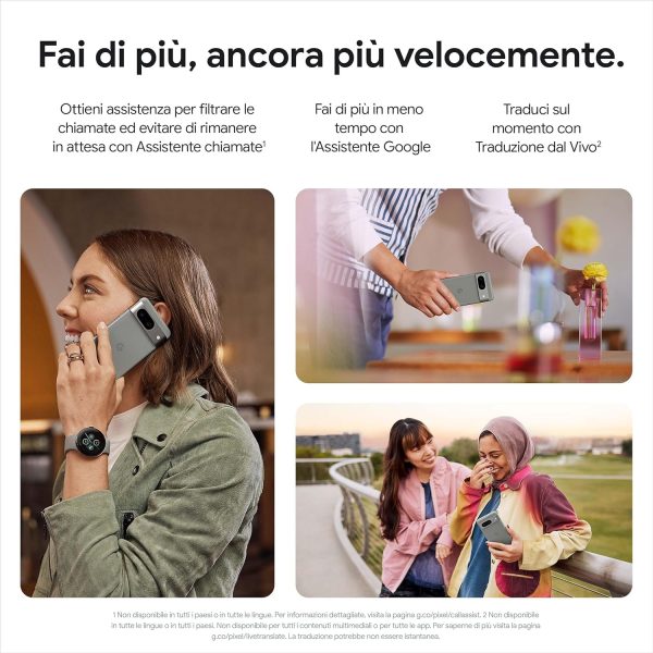 ⁦جوال جوجل بيكسل 8 شبكة الجيل الخامس 5G ثنائي شرائح الاتصال غير مقفل (شريحة نانو اتصال إلكترونية) ذكي اندرويد 6.2 بوصة (ذاكرة 128GB + RAM 8GB وردي)⁩ - الصورة ⁦6⁩