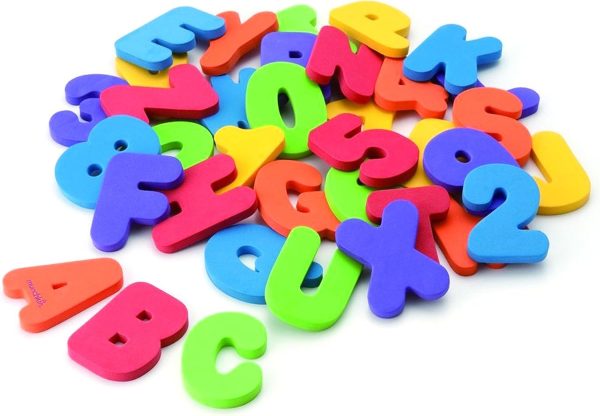 ⁦Munchkin Letters and Numbers Bath Toys, 36 Count⁩ - الصورة ⁦6⁩