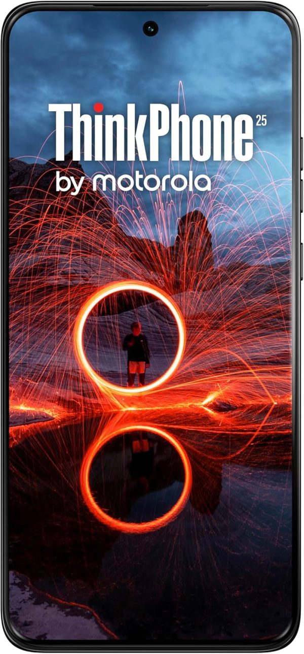 ⁦Motorola ThinkPhone 25 5G 2024 XT2409-06 | Dual SIM (Nano SIM, eSIM) 256GB + 8GB RAM Android 14 Factory Unlocked Smartphone - Carbon Black⁩ - الصورة ⁦9⁩