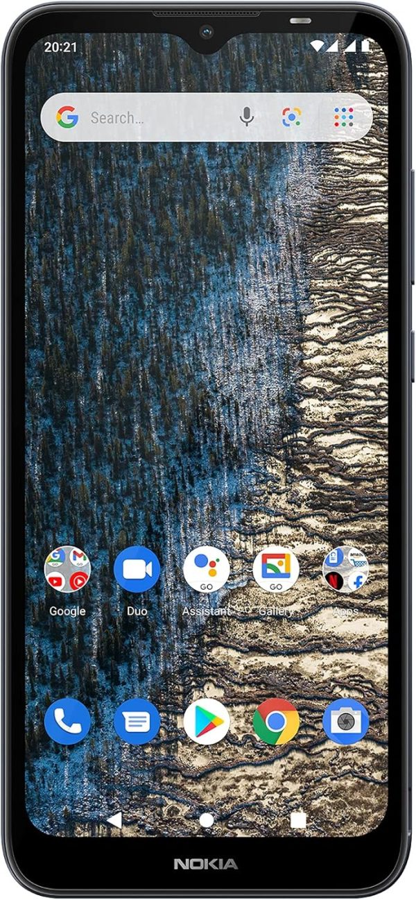 ⁦جوال نوكيا C20 اندرويد مع 4G ثنائي شرائح الاتصال وذاكرة RAM 2GB روم 32GB وشاشة HD 6.5 انش وكاميرا امامية وخلفية 5MP فلاش LED بطارية تدوم طويلا 3000 مللي امبير في الساعة 11 أزرق⁩ - الصورة ⁦5⁩