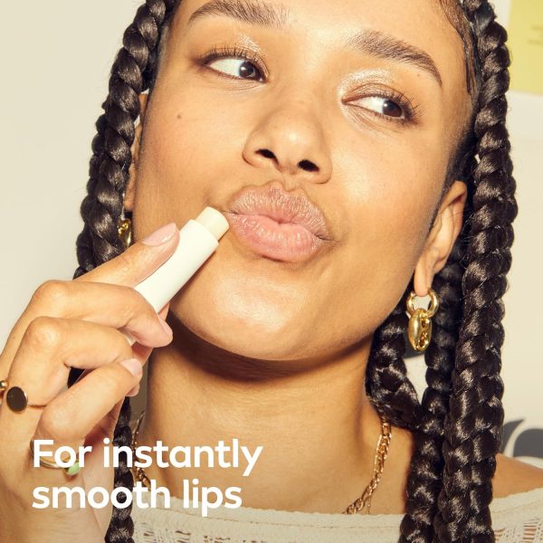 ⁦NIVEA Dewy Lip Care with Hyaluronic Acid, Lip Balm Leaves Visibly Less Noticeable Lip Lines and No Waxy Feel, 0.18 Oz, Pack of 4⁩ - الصورة ⁦6⁩
