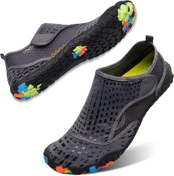 ⁦L-RUN Water Shoes Mens Womens Outdoor Quick Dry Aqua Barefoot Beach Shoes for Swim Surf Diving Summer Water Sports⁩ - الصورة ⁦2⁩