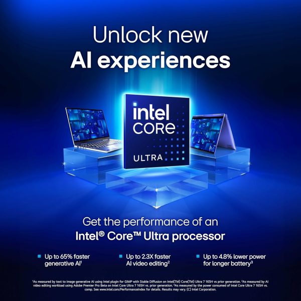 ⁦LG gram Pro 2 in1 16-Inch Lightweight and Versatile Laptop Intel Evo Edition - Intel Core Ultra 7 16GB RAM 1TB SSD - Black⁩ - الصورة ⁦8⁩