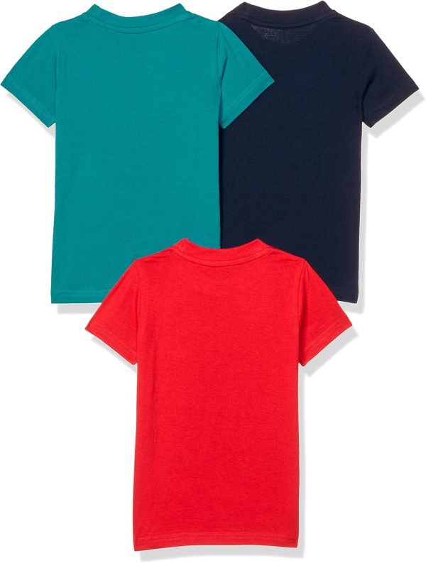 ⁦T2F Boy's BYS-TSRT-SLD-01 T-Shirt⁩ - الصورة ⁦2⁩
