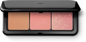KIKO Milano Multi Finish Trio Blush & Bronzer Palette 01 | Face Palette With 1 Bronzer And 2 Blushes In Matte And Metallic Finishes